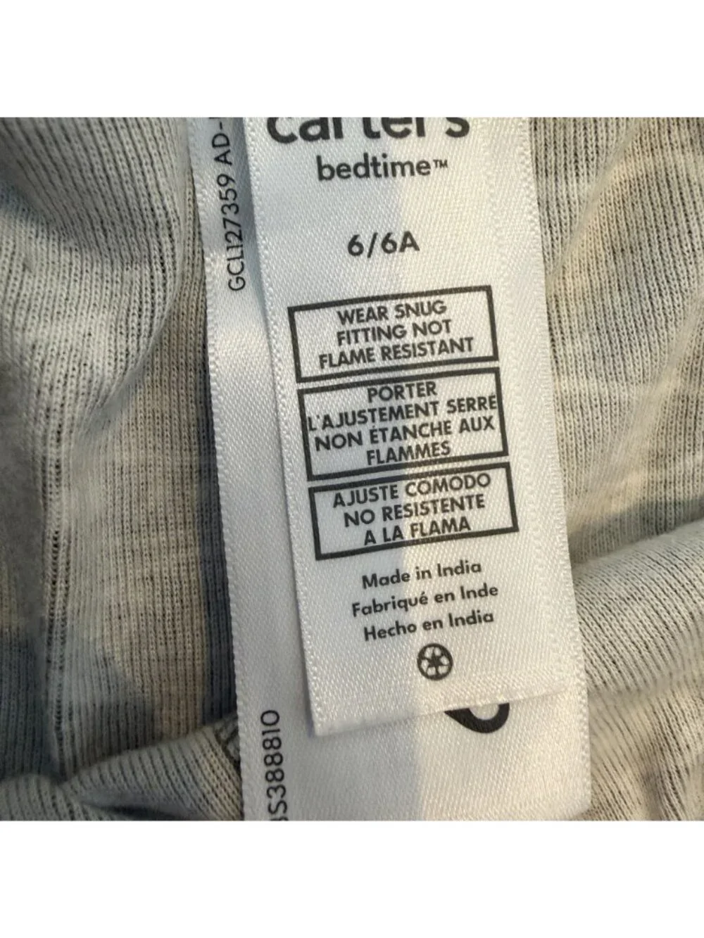 Carter's Boys Shark Pajamas 2 Pair Size 6